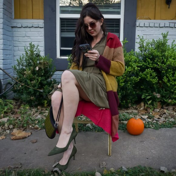 Sage Suede Heels - Picture 2 of 13